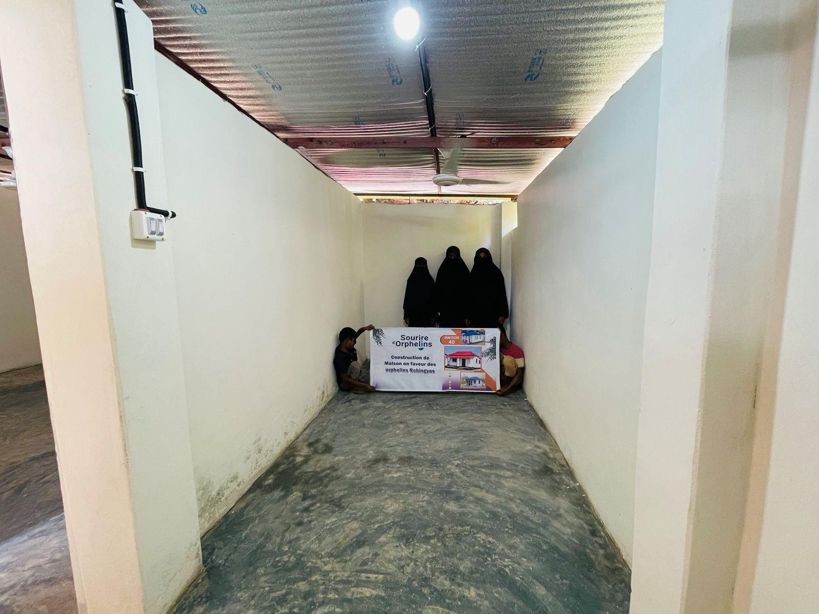 Maison pour orphelins du Bangladesh construite par Sourire d'Orphelins grâce à vos dons.